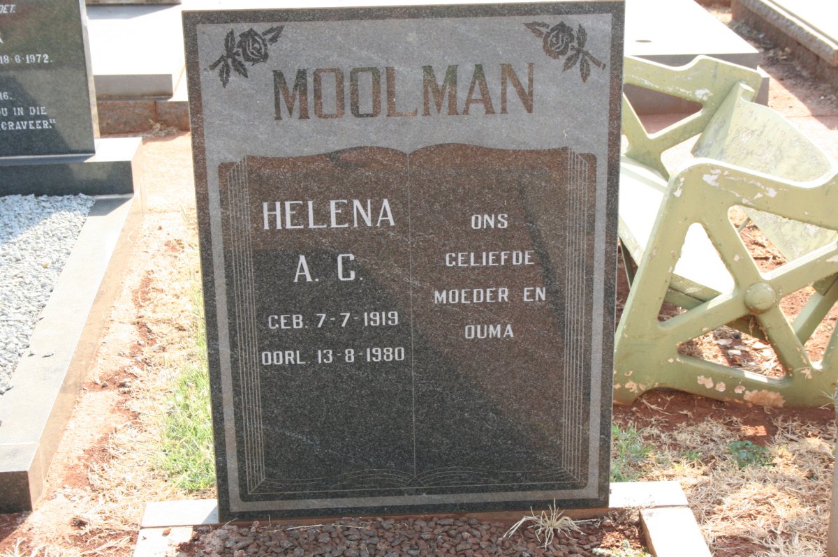MOOLMAN Helena A.G. 1919-1980