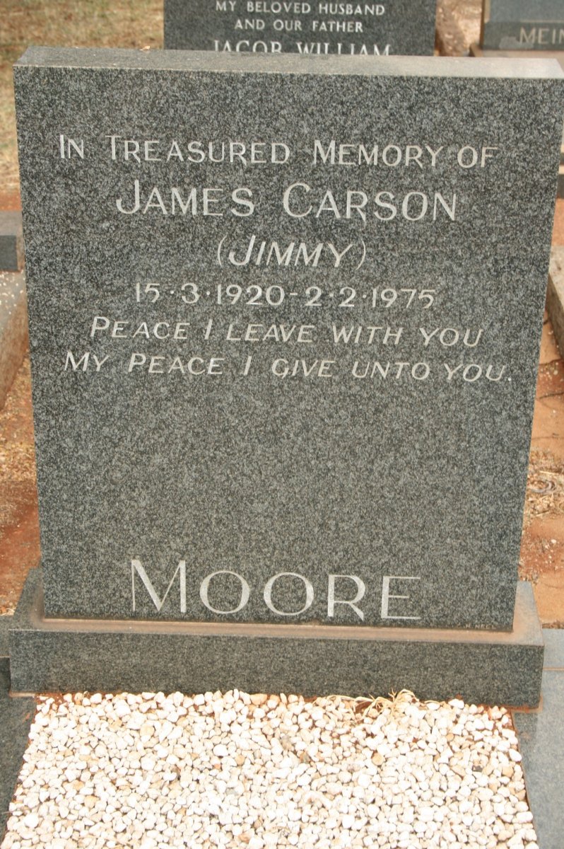 MOORE James Carson 1920-1975