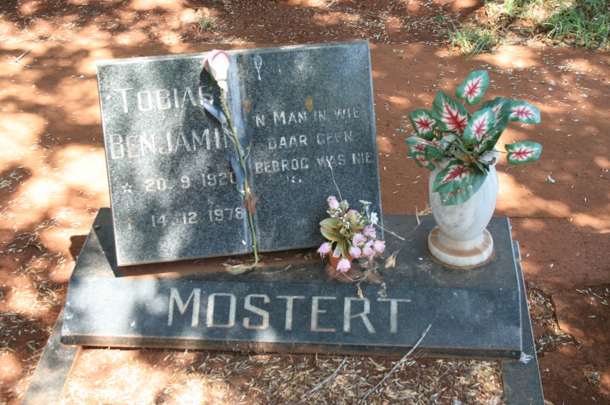 MOSTERT Tobias Benjamin 1921-1978
