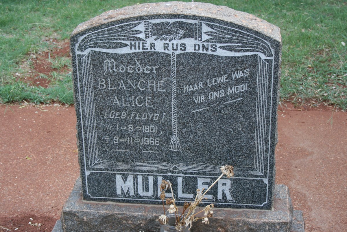 MULLER Blanche Alice FLOYD 1901-1966