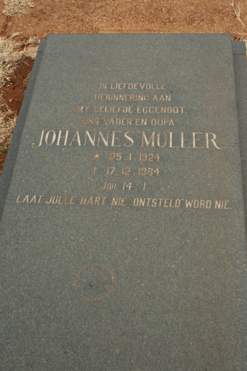 MULLER Johannes 1924-1984
