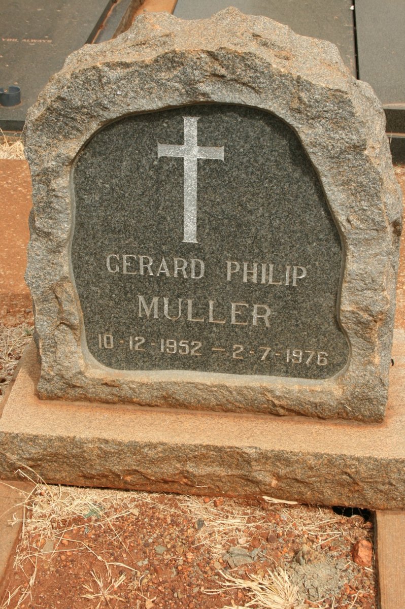 MULLER Gerard Philip 1952-1976