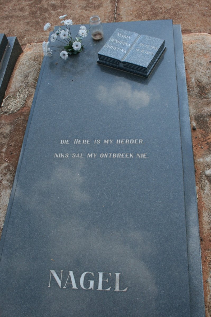 NAGEL Maria Hendrina Christina 1913-199?