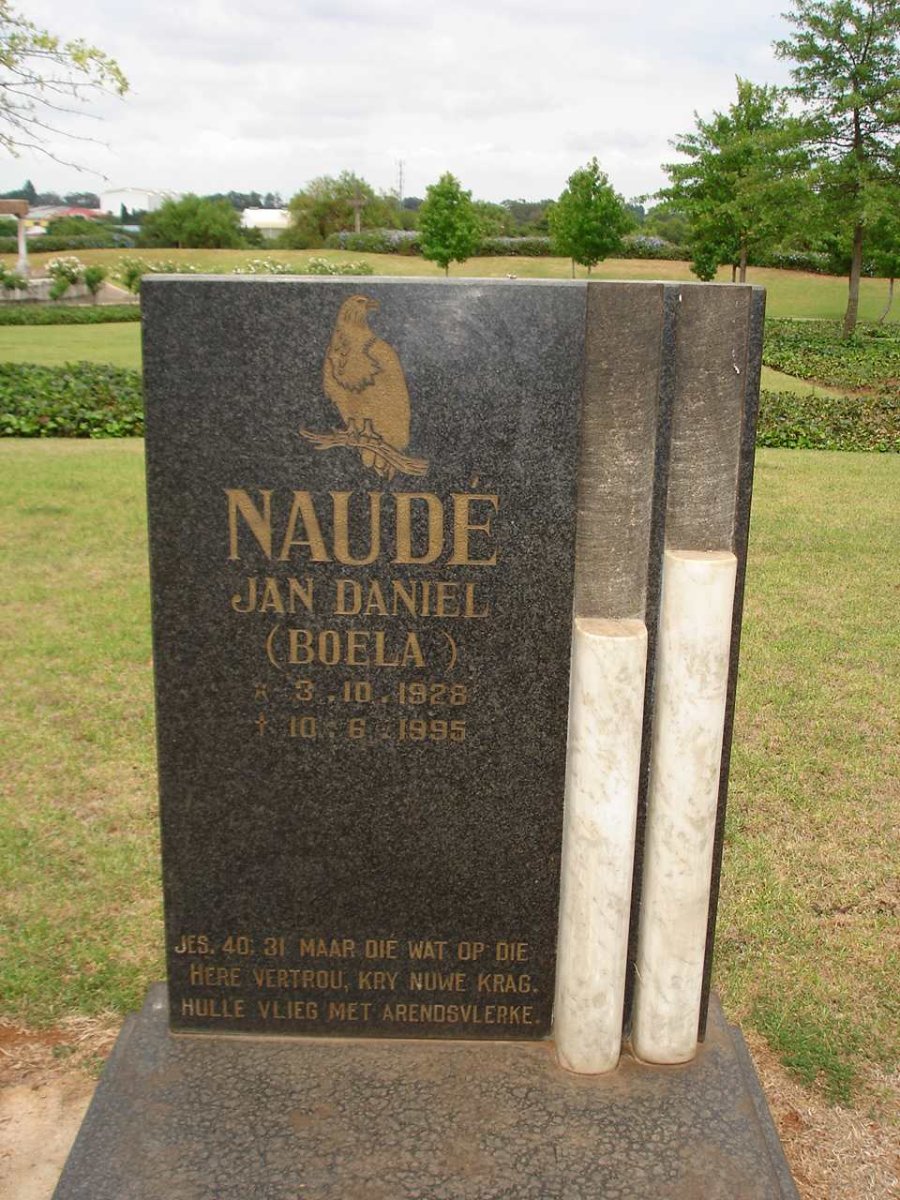 NAUDE Jan Daniel 1928-1995