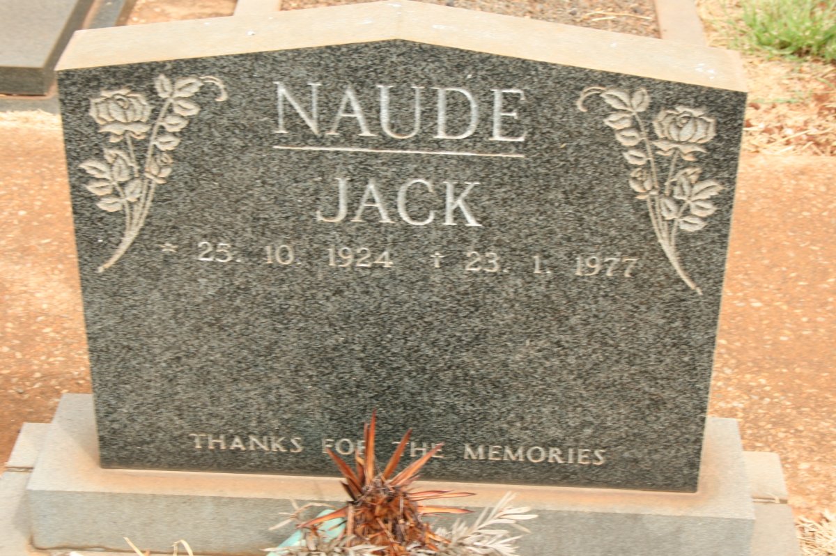 NAUDE Jack 1924-1977