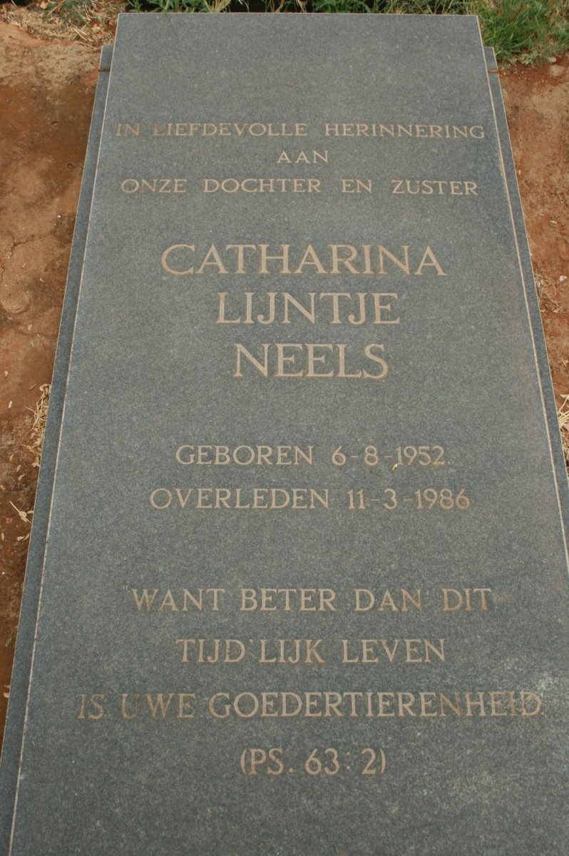 NEELS Catharina Lijntje 1952-1986