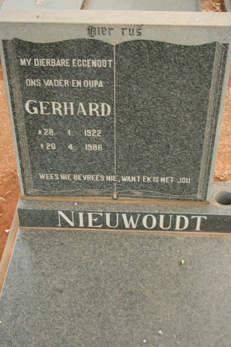 NIEUWOUDT Gerhard 1922-1986