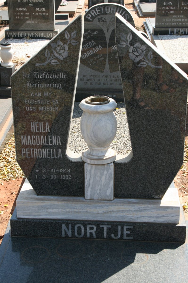 NORTJE Heila Magdalena Petronella 1943-1992