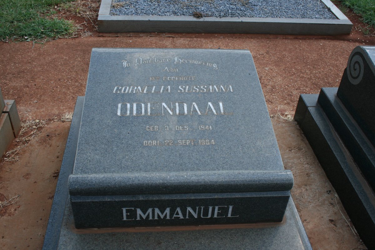 ODENDAAL Cornelia Sussana 1941-1964