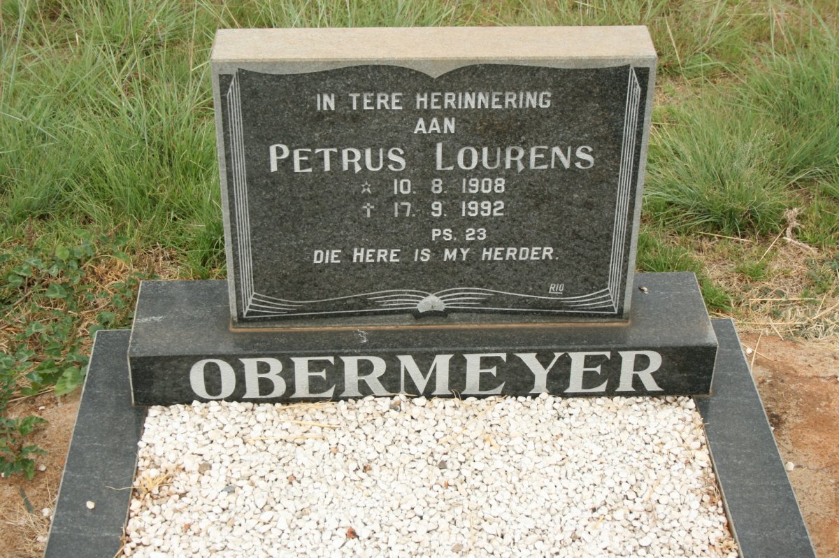 OBERMEYER Petrus Lourens 1908-1992