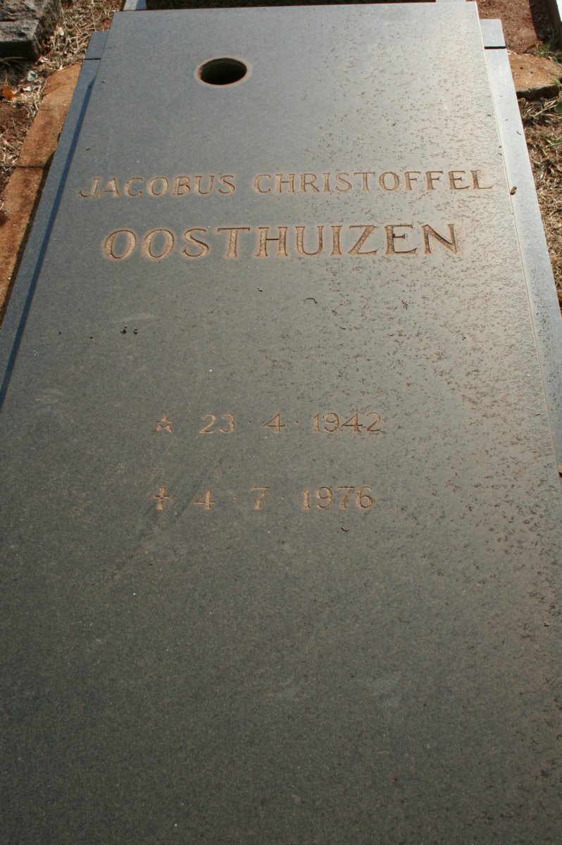 OOSTHUIZEN Jacobus Christoffel 1942-1976