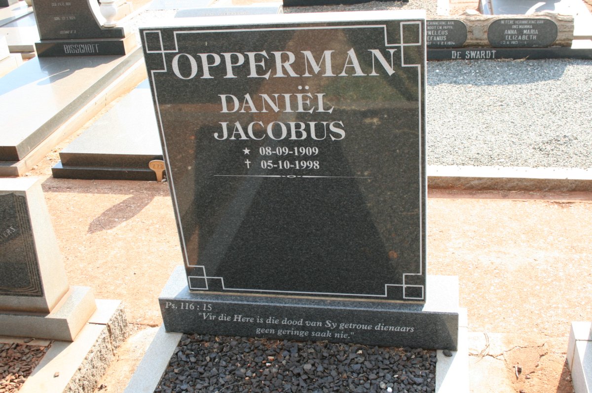 OPPERMAN Daniël Jacobus