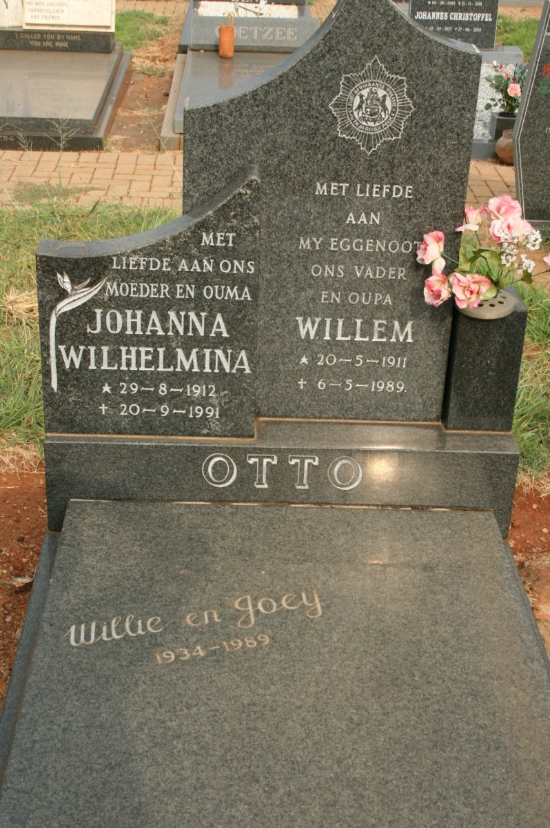 OTTO Willem 1911-1989 &amp; Johanna Wilhelmina 1912-1991