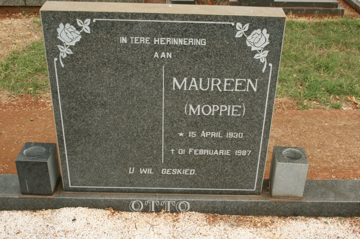 OTTO Maureen 1930-1987