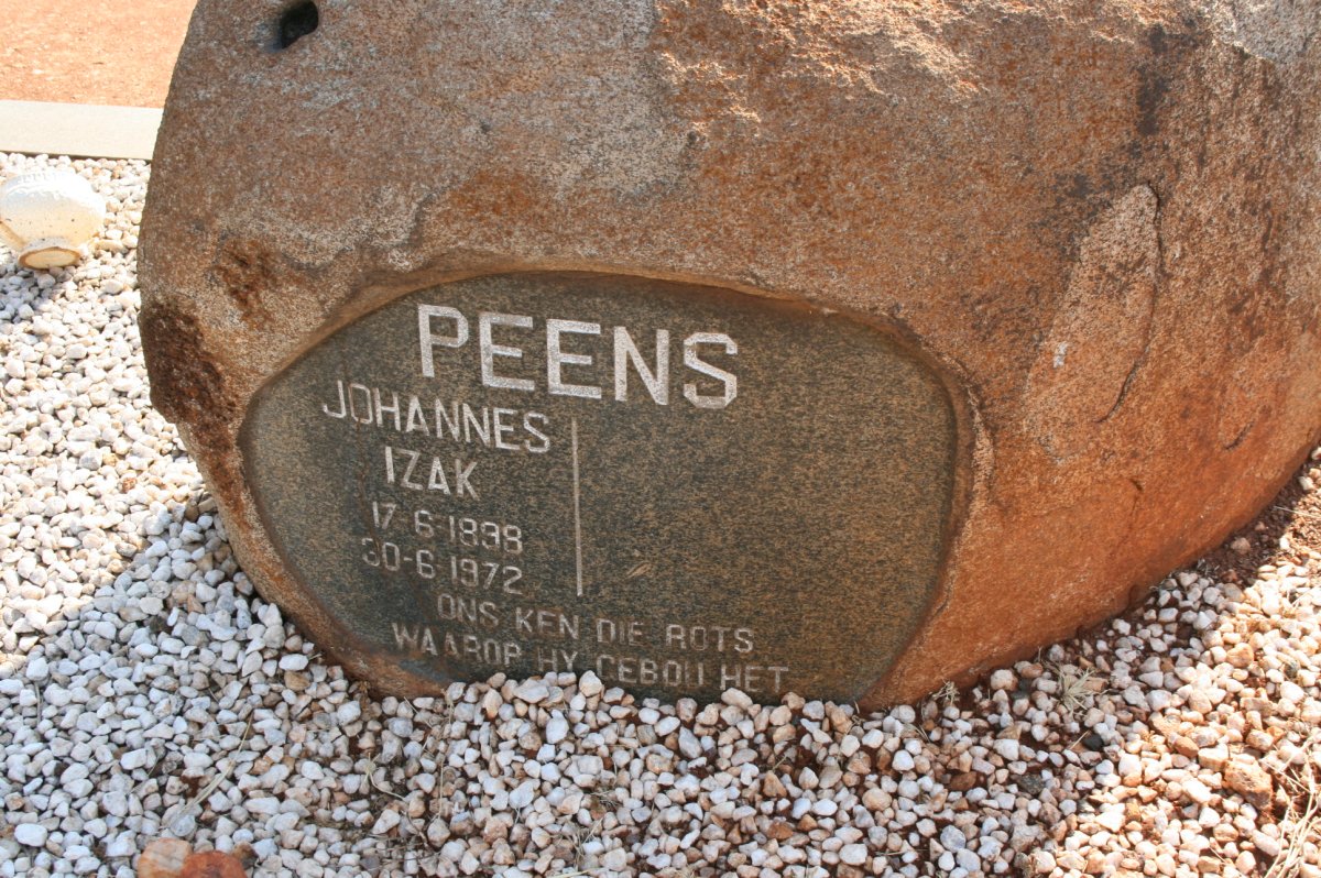 PEENS Johannes Izak 1898-1972