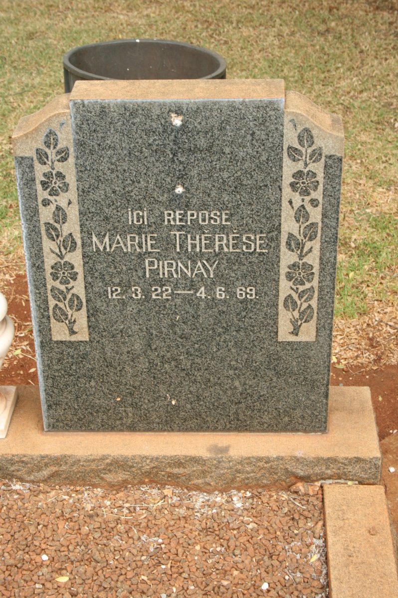 PIRNAY Marie Therese 1922-1969