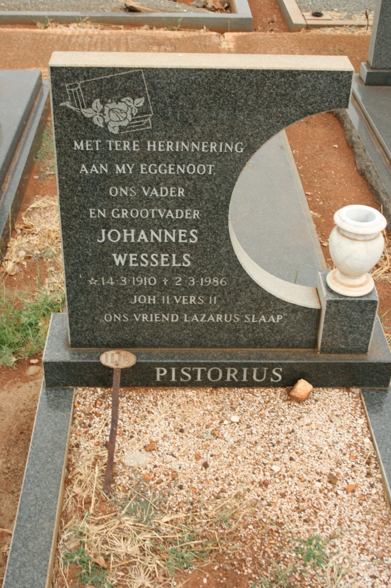 PISTORIUS Johannes Wessels 1910-1986