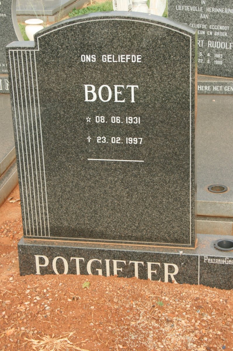 POTGIETER Boet 1931-1997