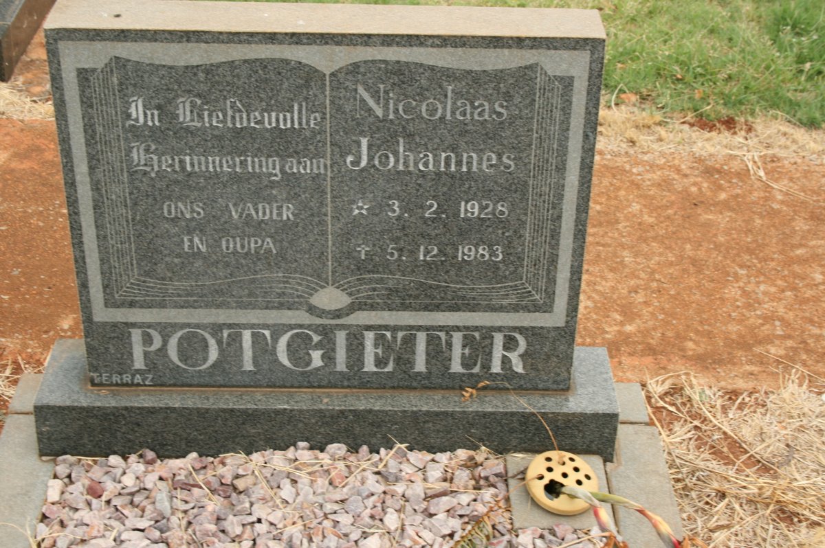 POTGIETER Nicolaas Johannes 1928-1983