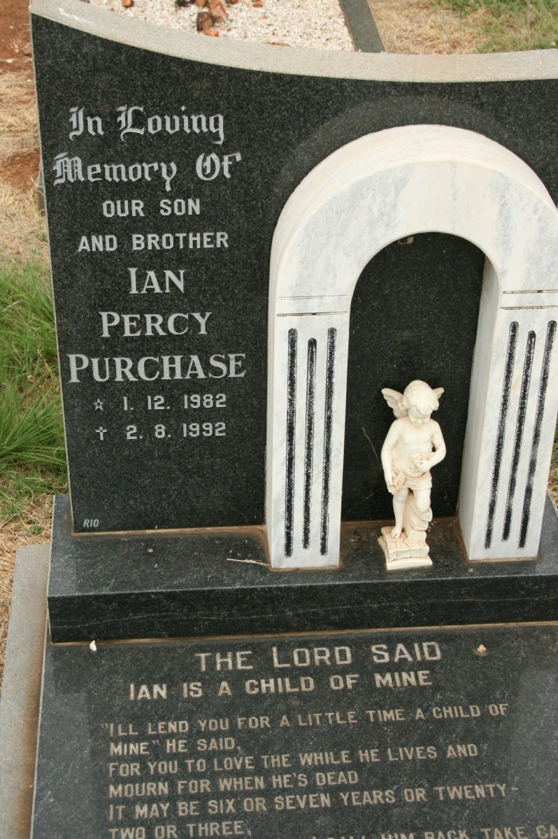 PURCHASE Ian Percy 1982-1992