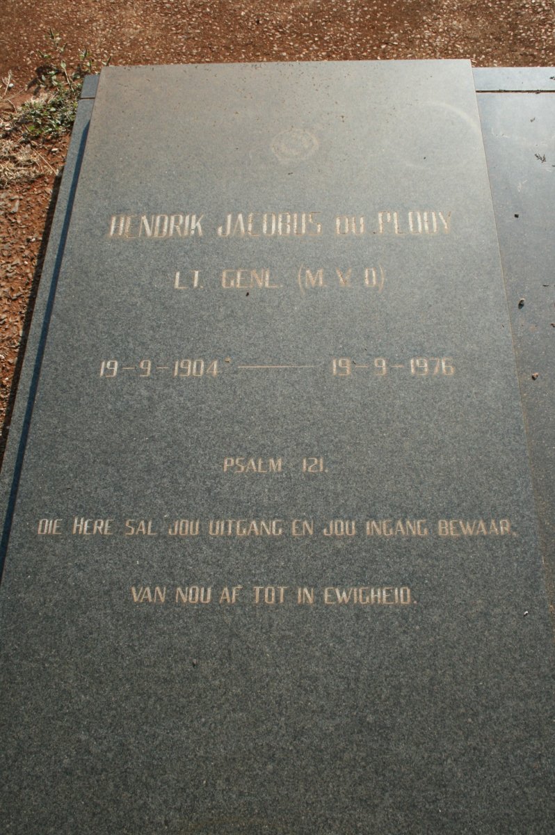 PLOOY M.M.D., du 1901-1976