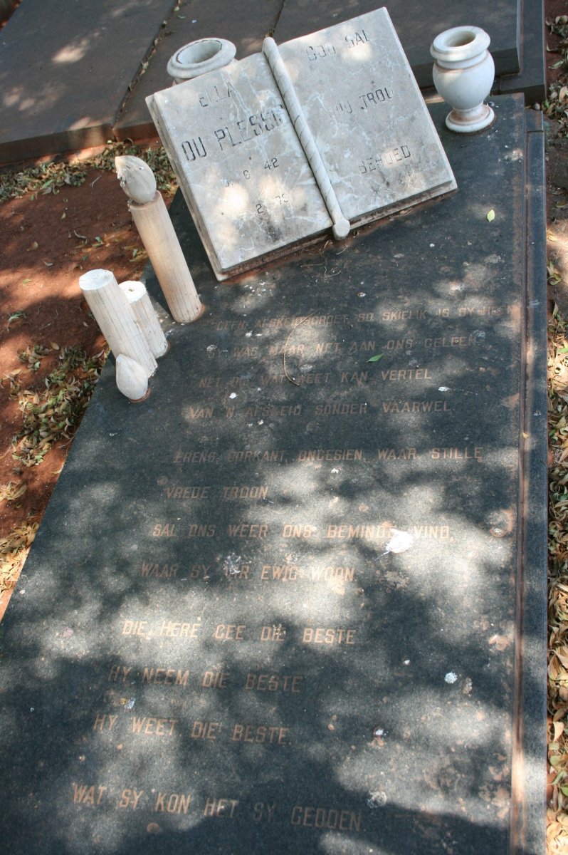 PLESSIS Ella. du 1942-1979