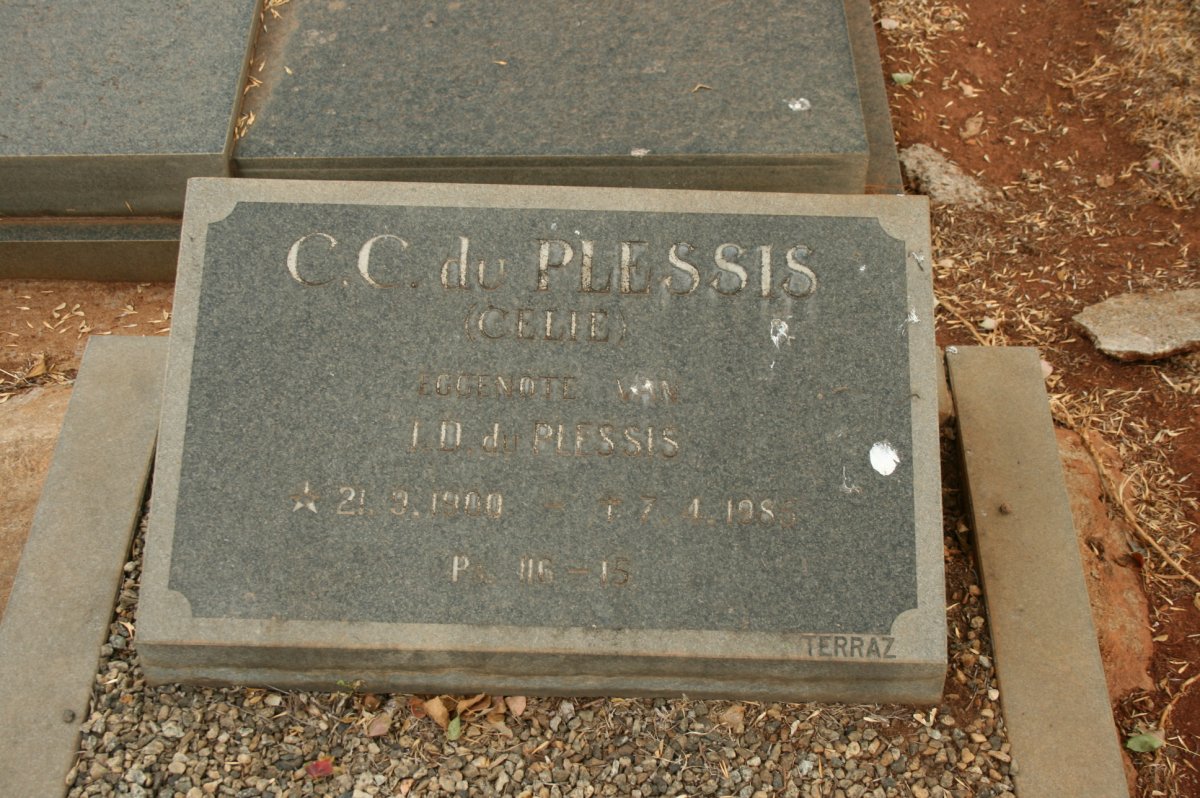 PLESSIS C.C., du 1900-1986