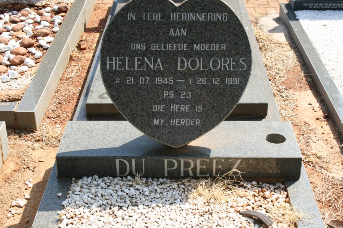 PREEZ Helena Dolores, du 1945-1991