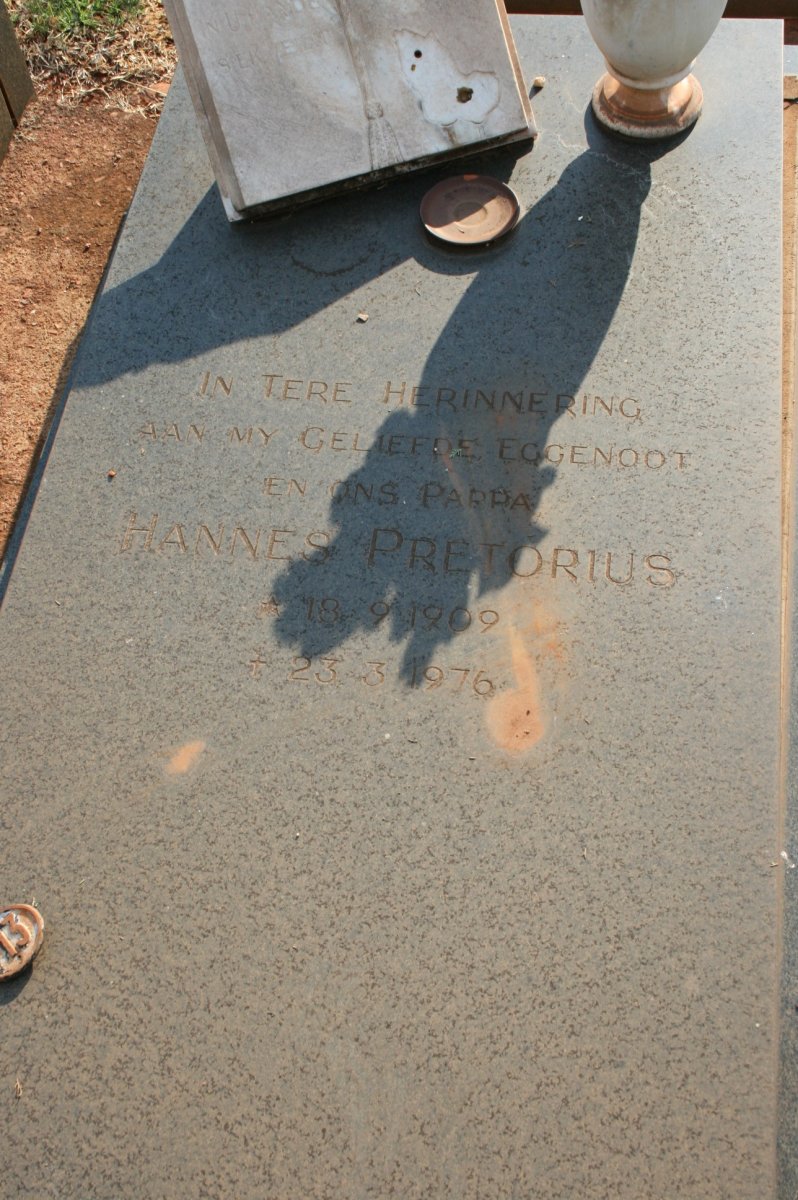 PRETORIUS Hannes 1909-1976