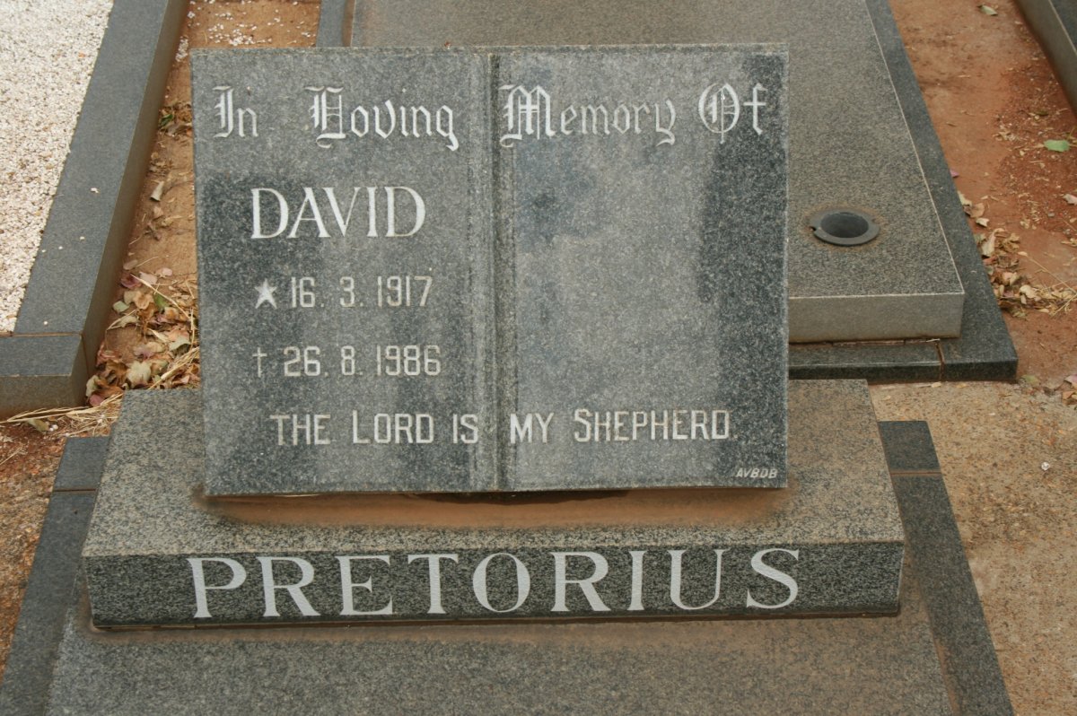 PRETORIUS David 1917-1986