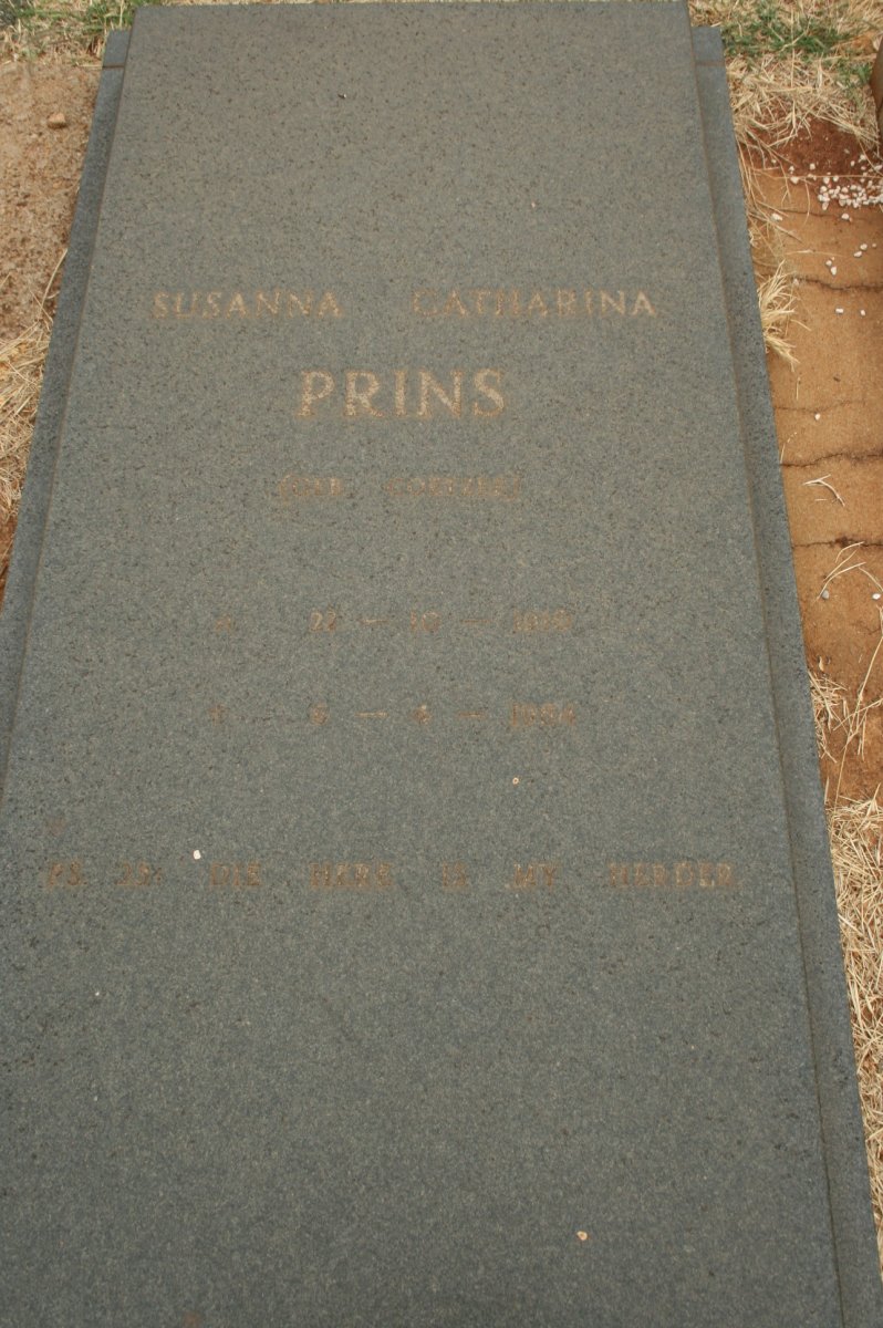 PRINS Susanna Katharina 1910-1988