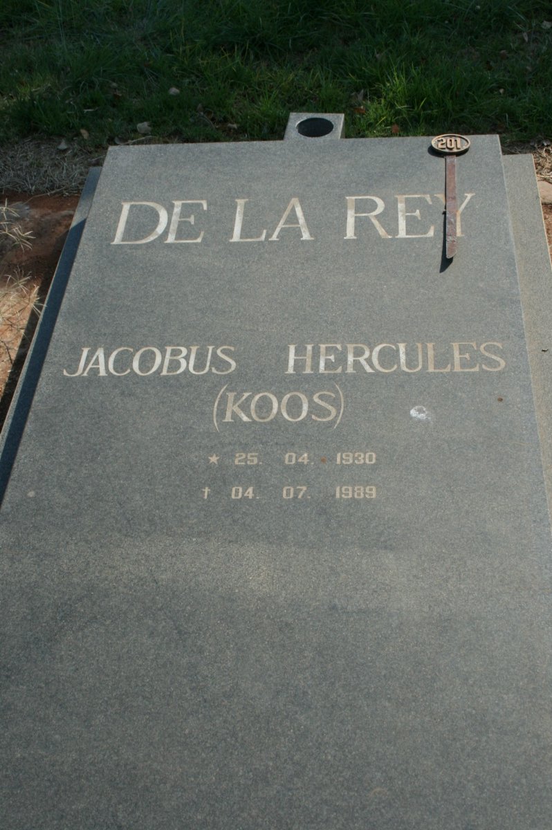 REY Jacobus Hercules, de la 1930-1989