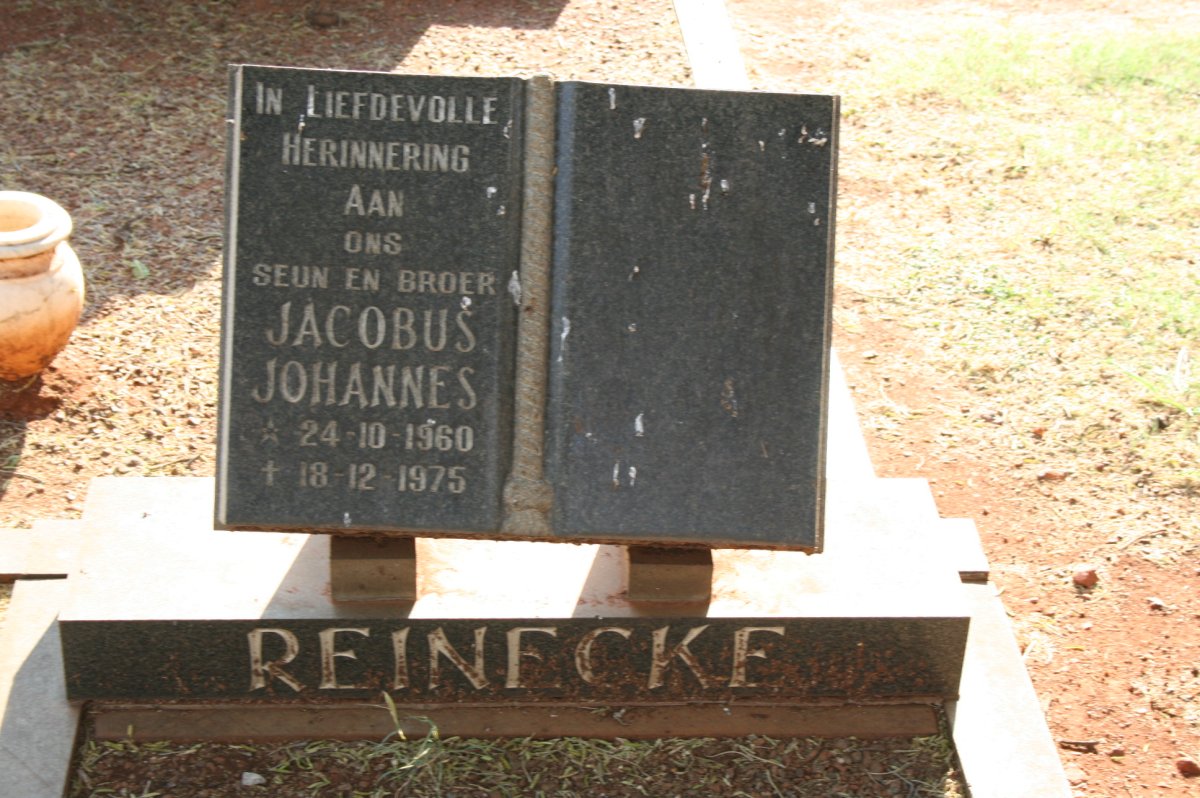 REINECKE Jacobus Johannes 1960-1975