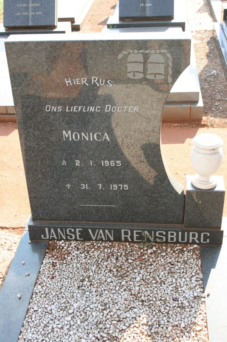 RENSBURG Monica, Janse van 1965-1975