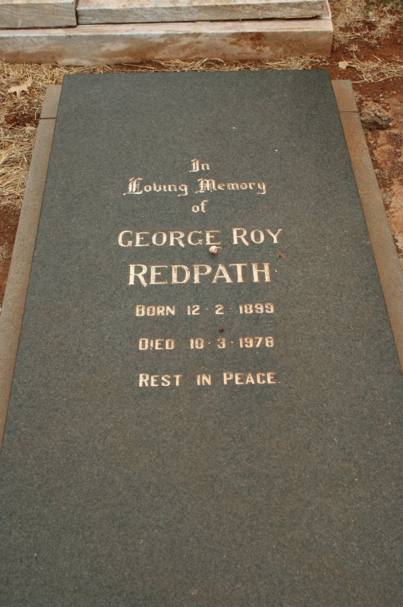 REDPATH George Roy 1899-1978