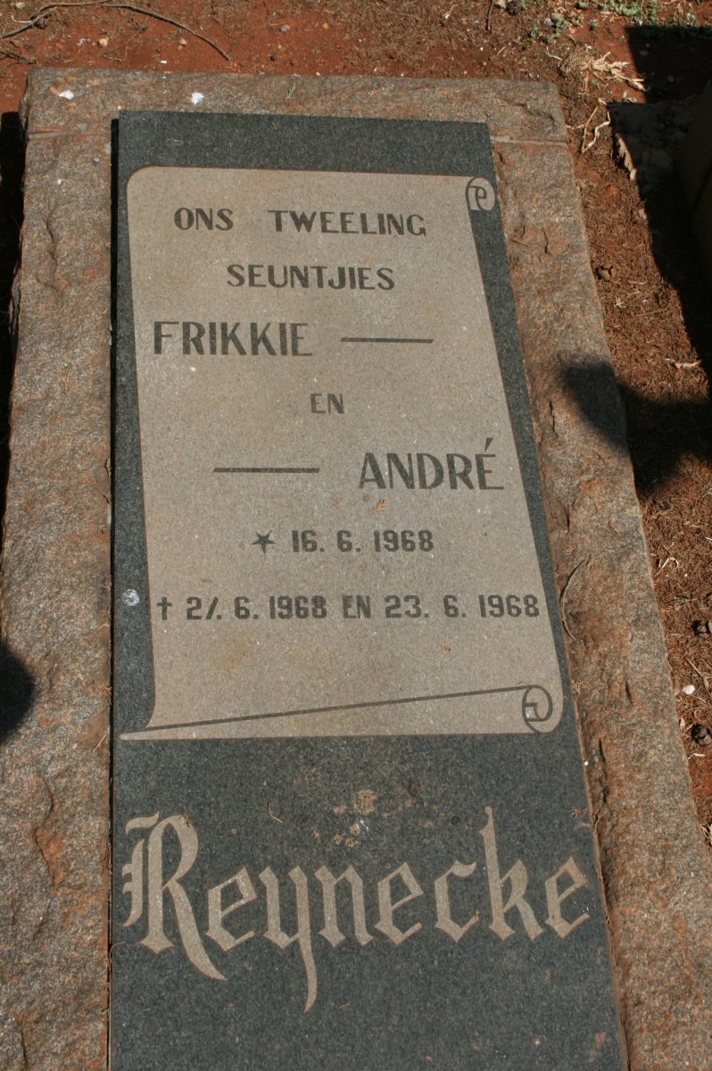 REYNECKE Frikkie 1968-1968 :: REYNECKE André 1968-1968