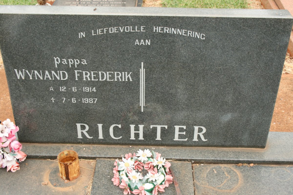 RICHTER Wynand Frederik 1914-1987