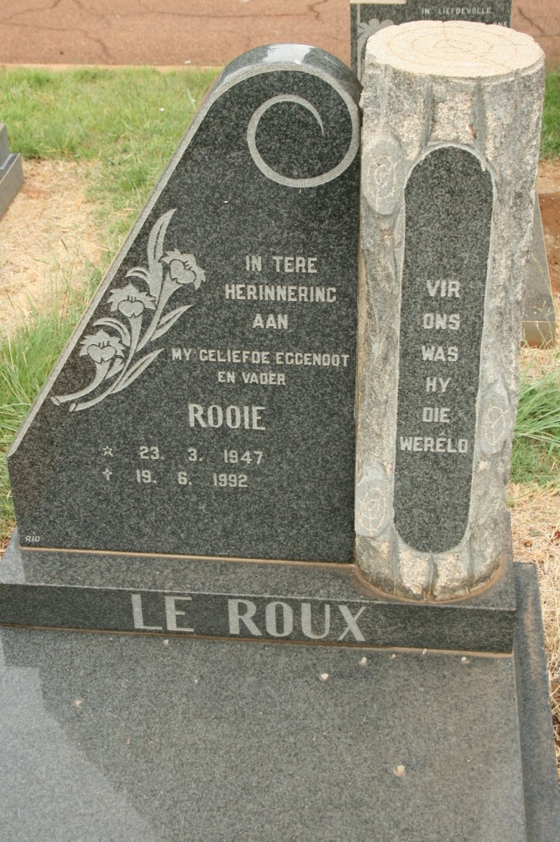 ROUX Rooie, Le 1947-1992