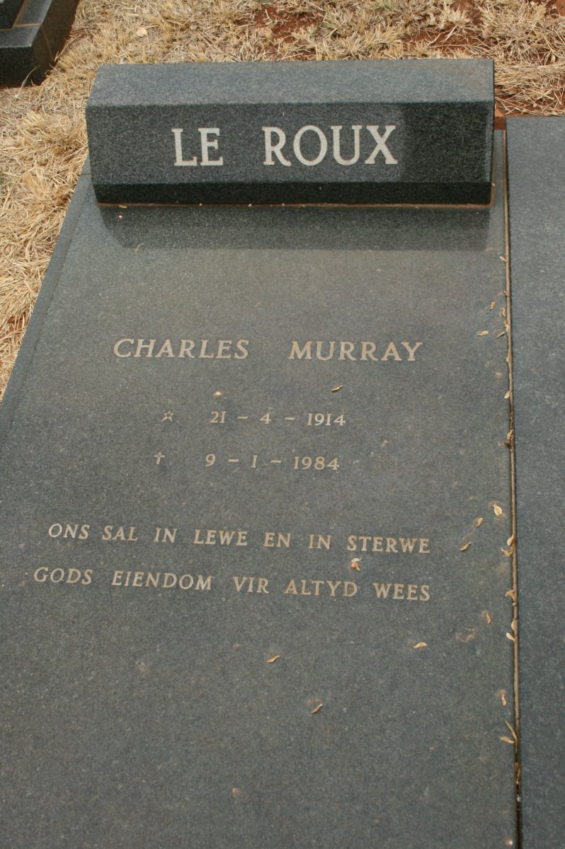 ROUX Charles Murray, le 1914-1984