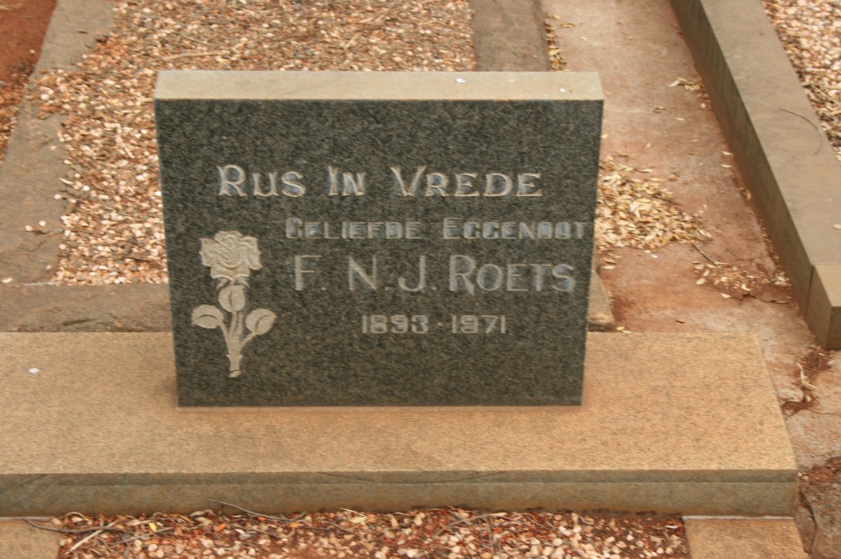 ROETS F.N.J. 1893-1971