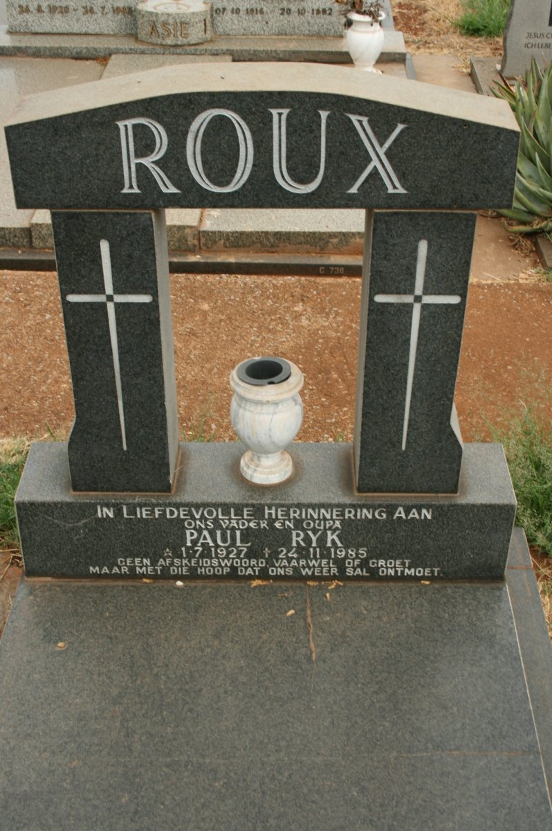 ROUX Paul Ryk 1927-1988