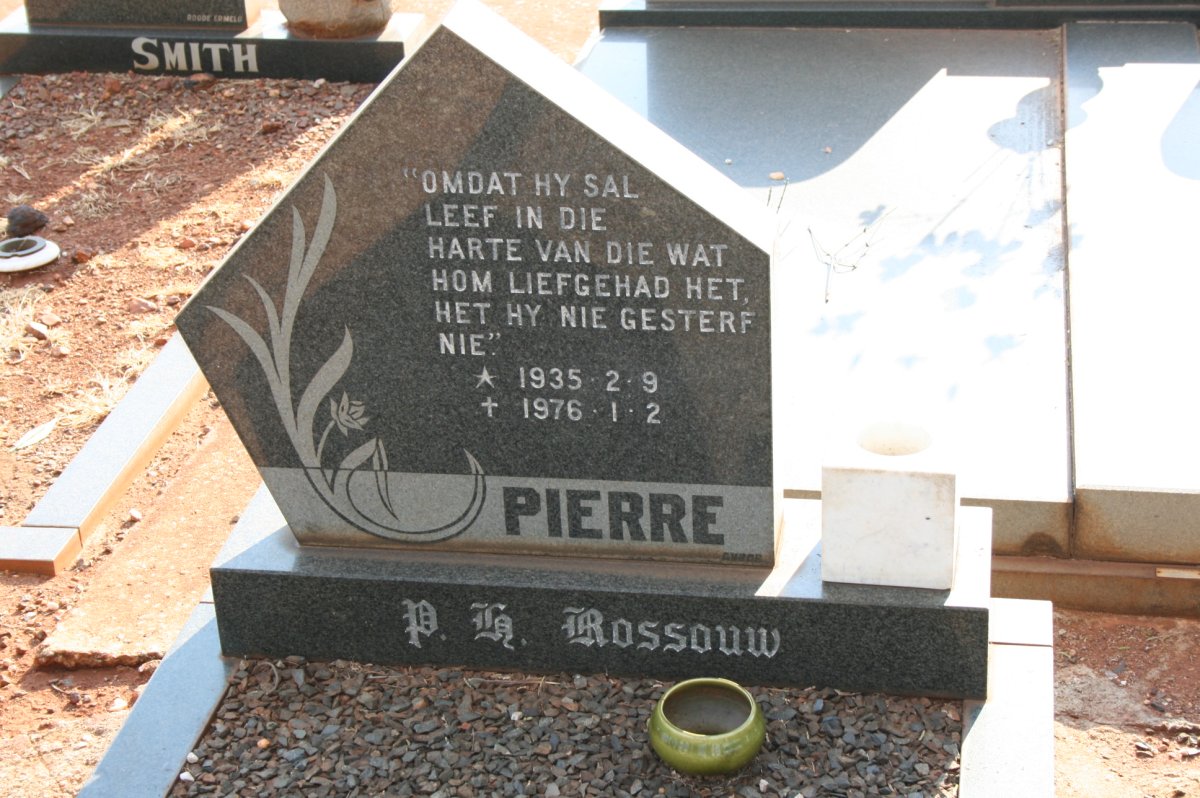 ROSSOUW P.H. 1935-1976