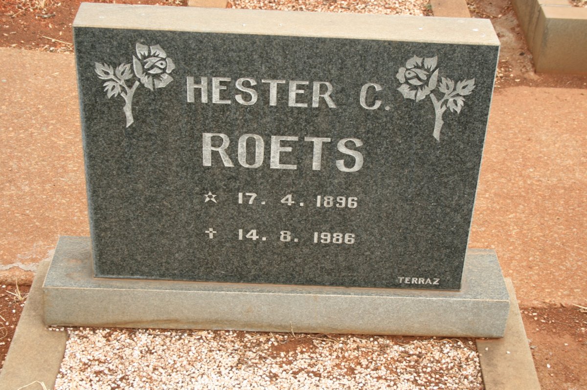 ROETS Hester C. 1896-1986