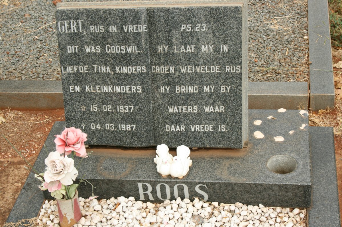 ROOS Gert 1937-1987