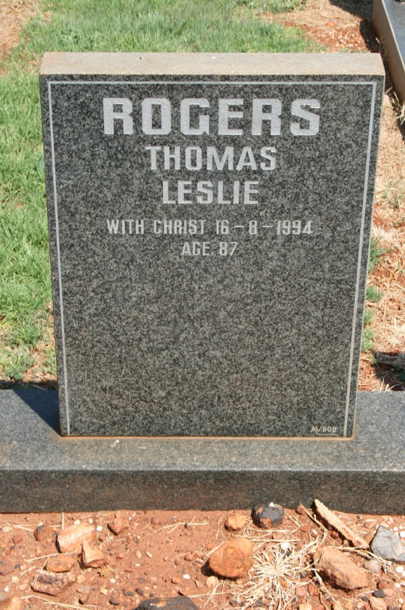 ROGERS Thomas Leslie -1994