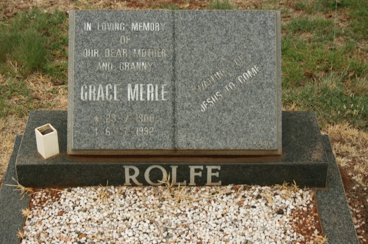 ROLFE Grace Merle 1908-1992