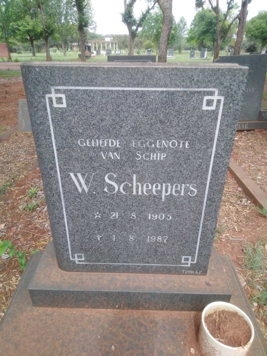 SCHEEPERS W. 1905-1987