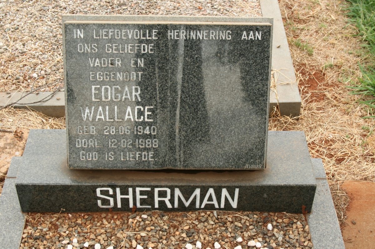SHERMAN Edgar Wallace 1940-1988