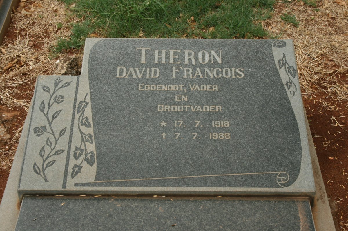 THERON David Francois 1918-1988