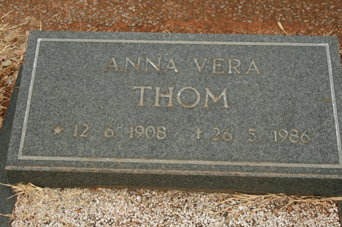 THOM Anna Vera 1908-1986